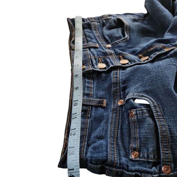 Judy Blue Jeans Size 7 Blue Color Front Buttons Made In USA - Picture 12 of 14